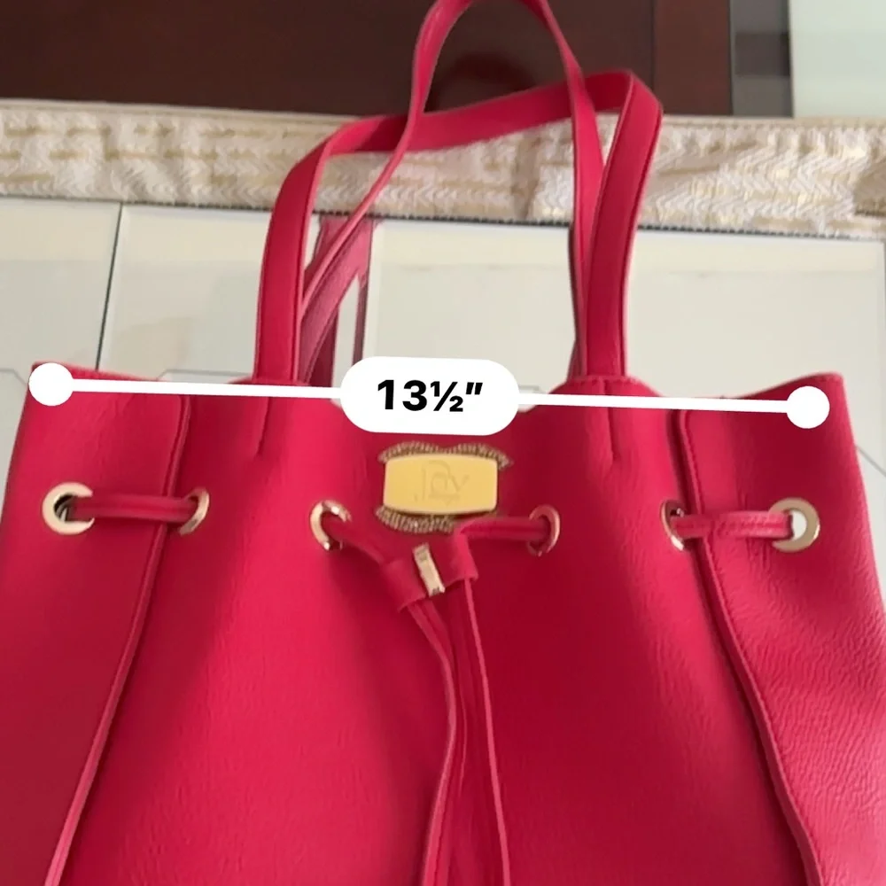 Joy Mangano Vibrant Red Tote Bag - Picture 9 of 12